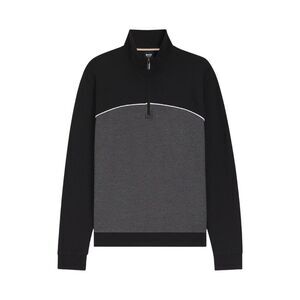 Boss Mens Quarter Zip Sweatshirt / Black